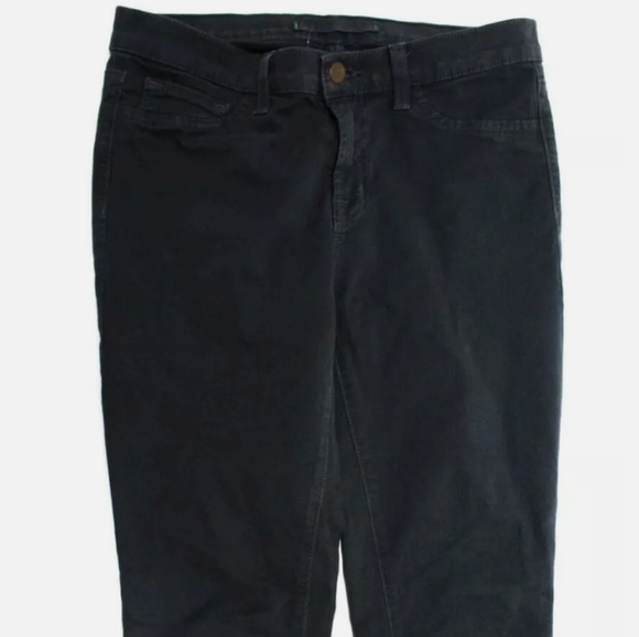 J BRAND GRAY COTTON SKINNY LEG BUTTON CLOSE JEANS - Picture 2 of 7